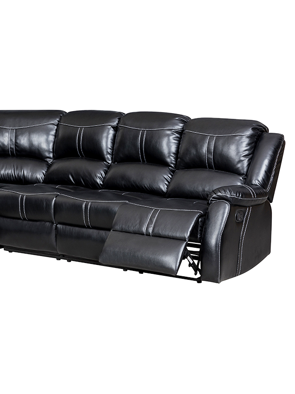 Lorraine Bel-Aire Ebony Right Facing Reclining Sectional right side